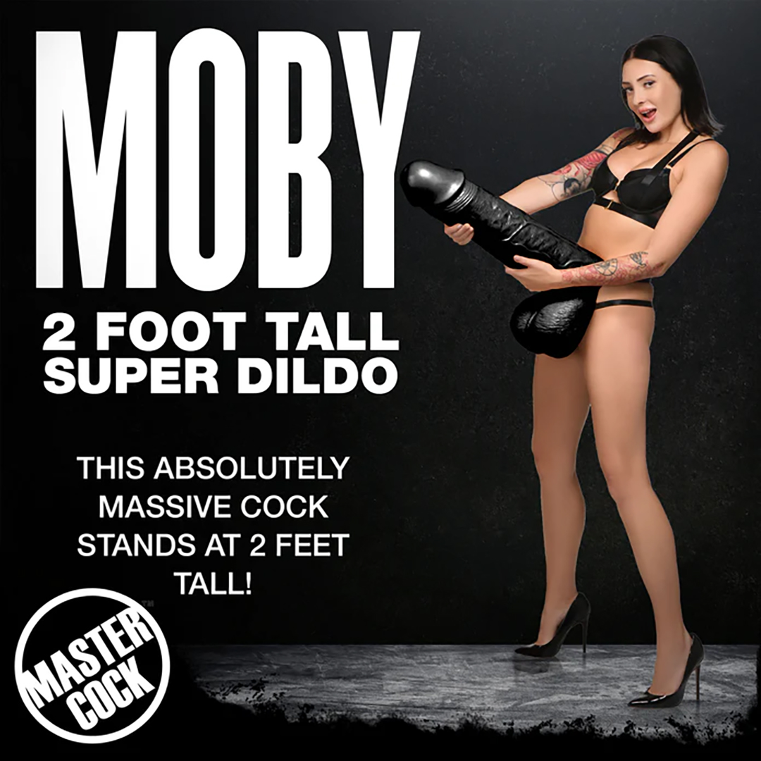 Moby Super Dildo – 2 ft / 60 cm – Zwart