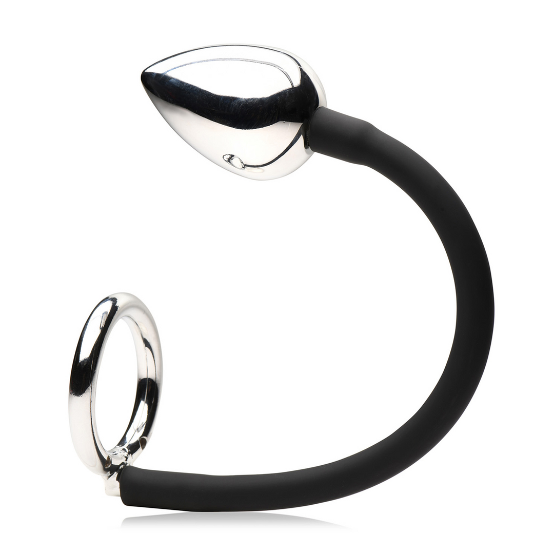 Tug and Plug – Cock- en Ballring met Anale Plug