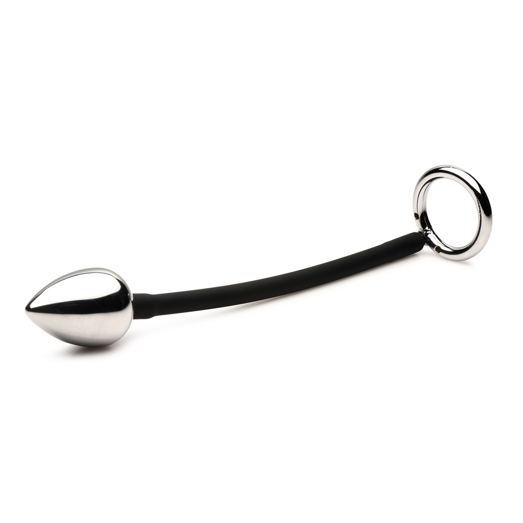 Tug and Plug – Cock- en Ballring met Anale Plug