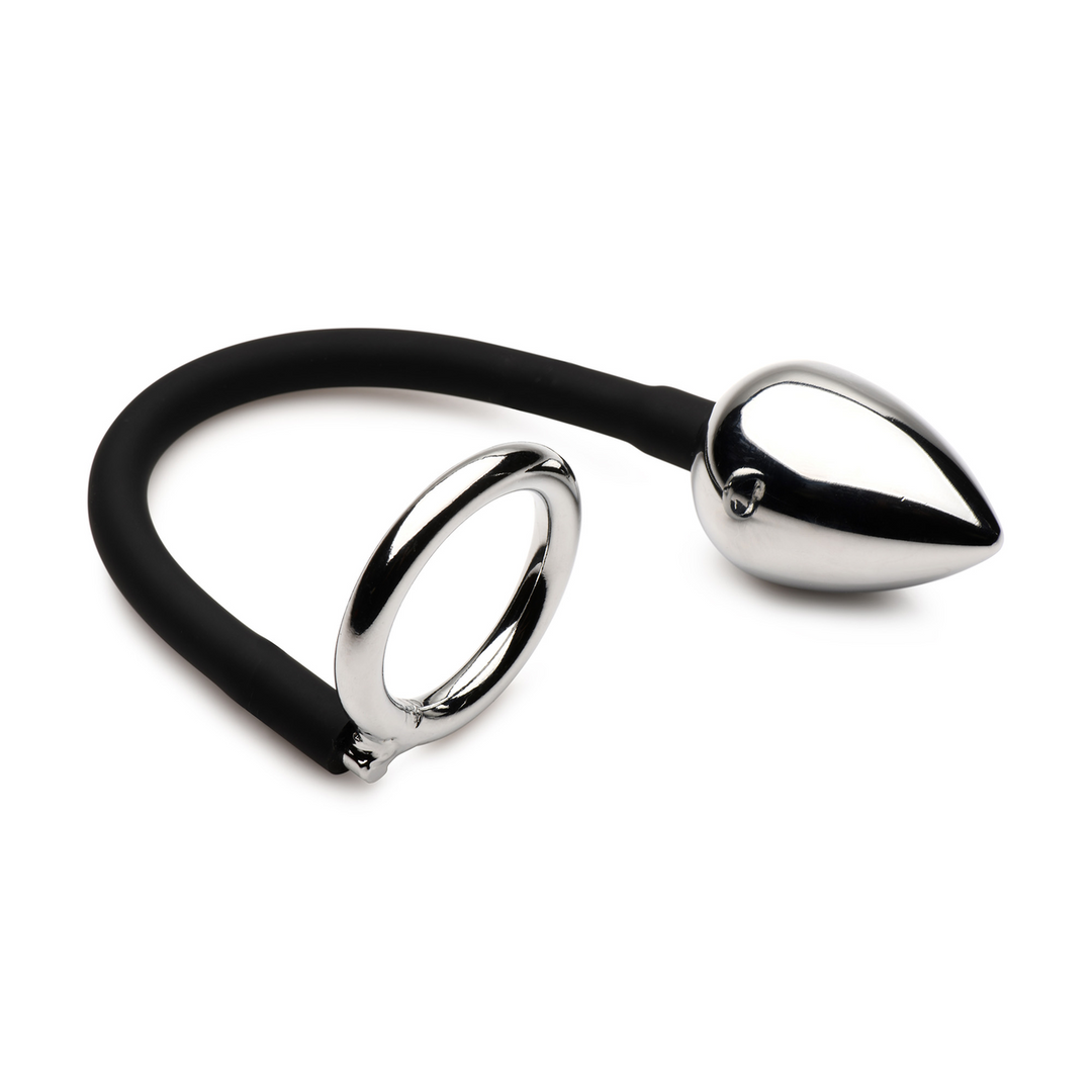 Tug and Plug – Cock- en Ballring met Anale Plug