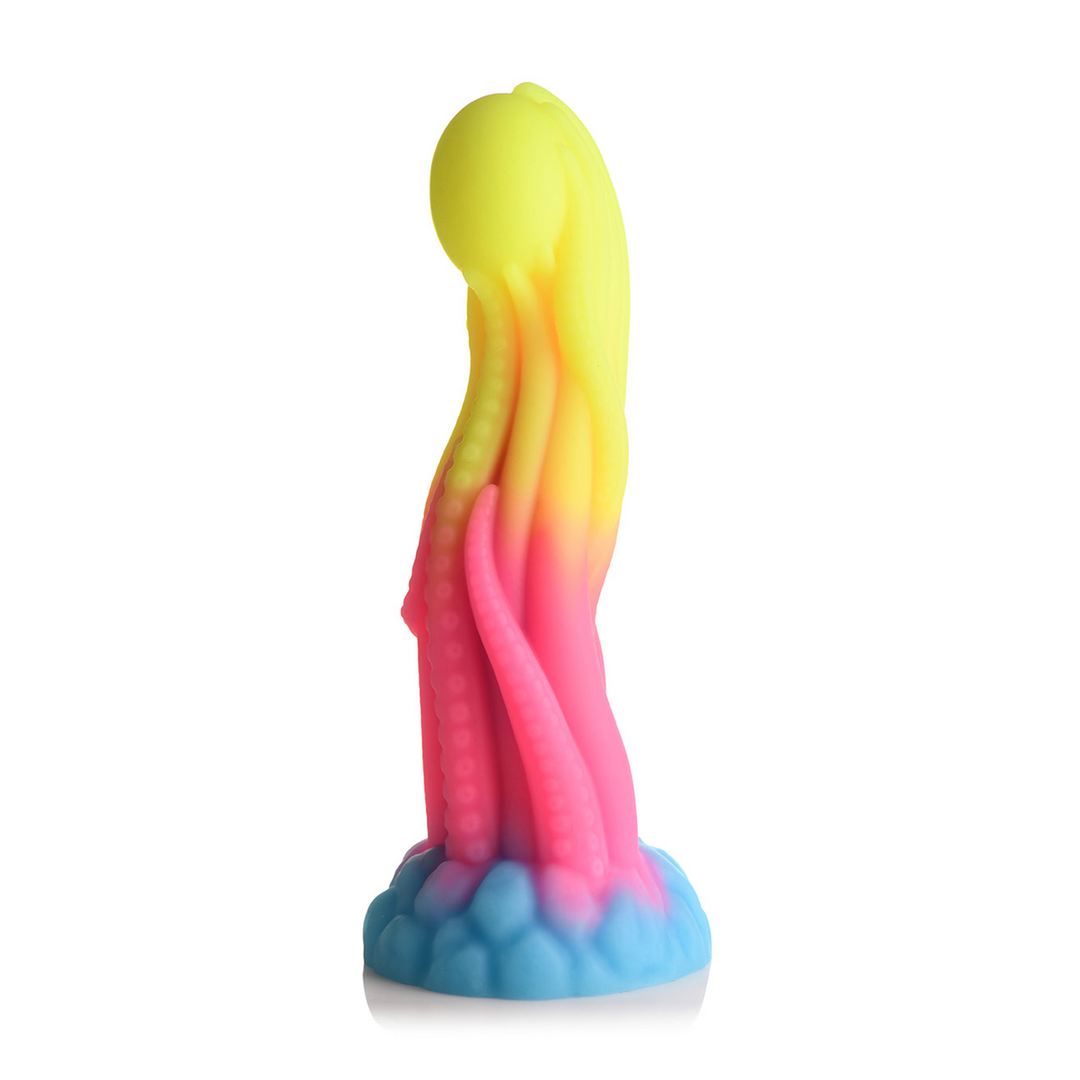 Tenta Glow - Dildo de Silicona que Brilla en la Oscuridad