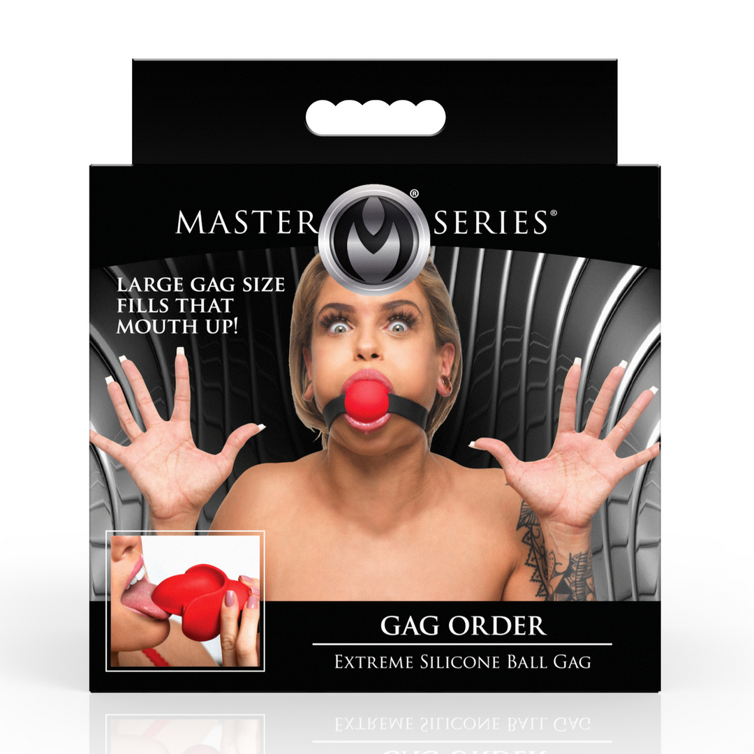 Gag Order – Extreme Silicone Ball Gag – Rood