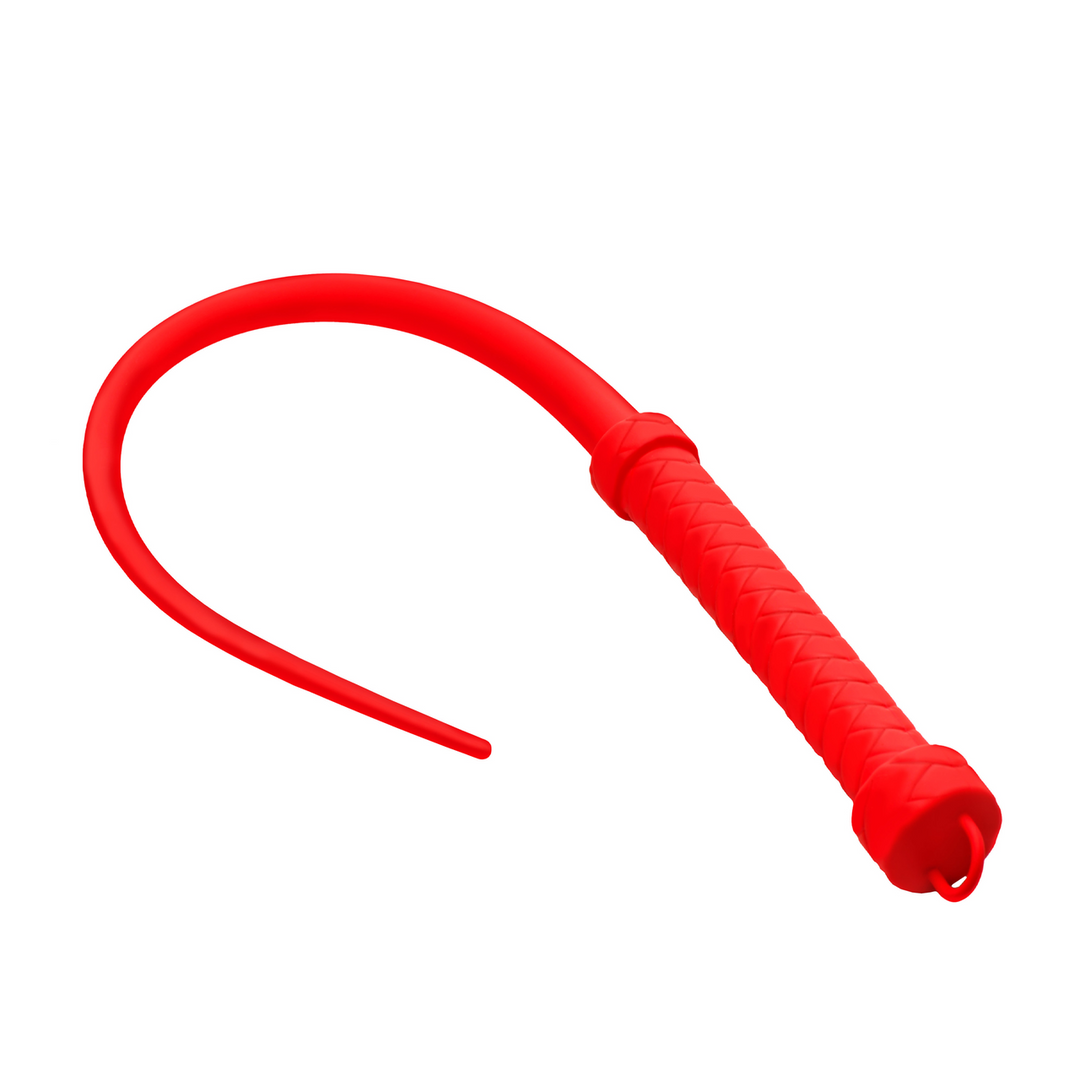 Viper Tail – Siliconen Whip – Rood