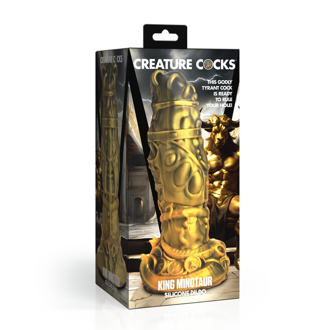 King Minotaur – Siliconen Dildo – Goud