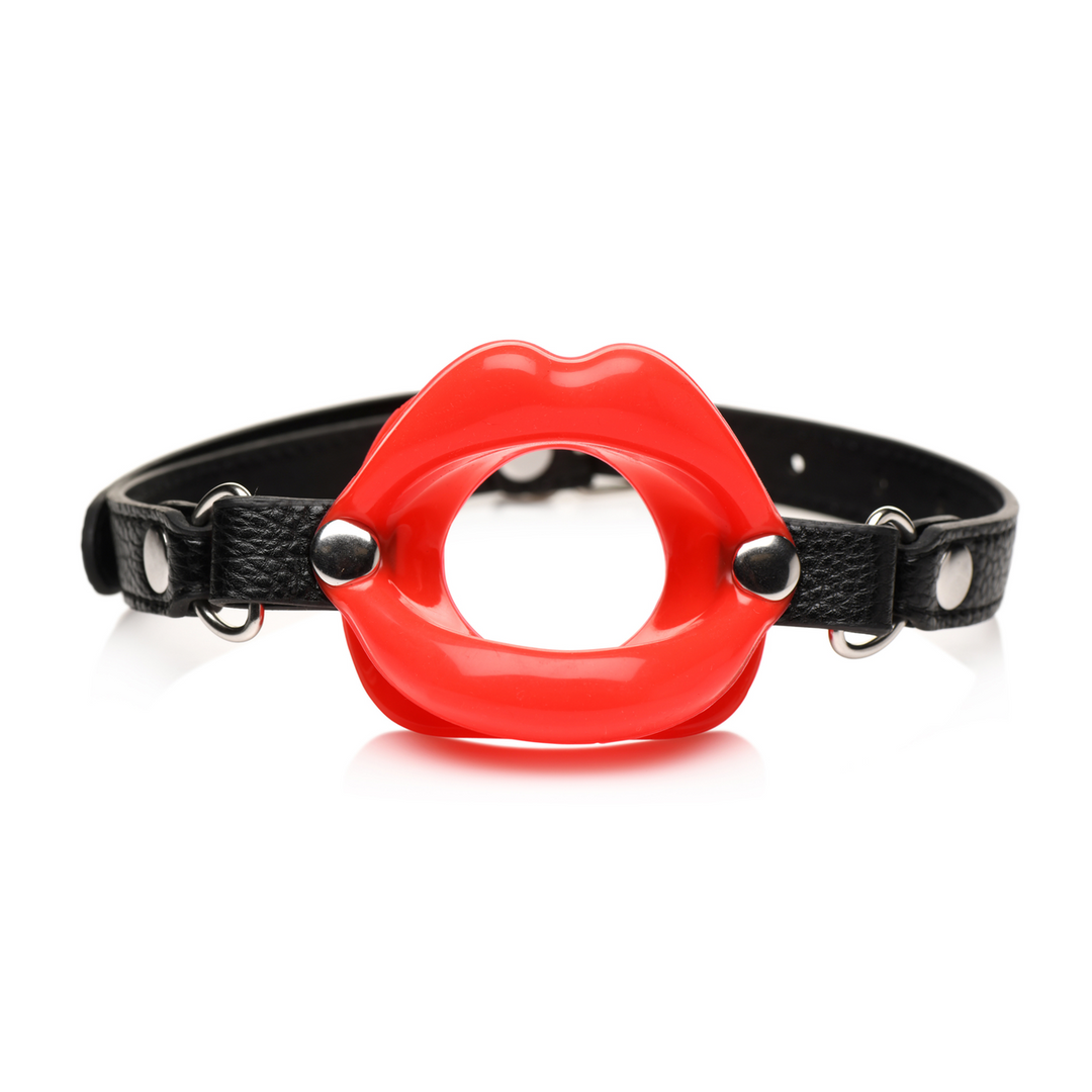 Juicy Lips – Siliconen Open Mond Gag – Rood