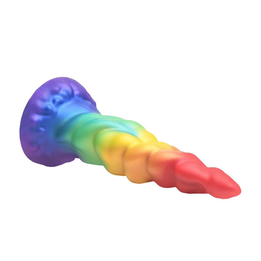 Magic Rider – Eenhoorn Silicone Dildo – Regenboog