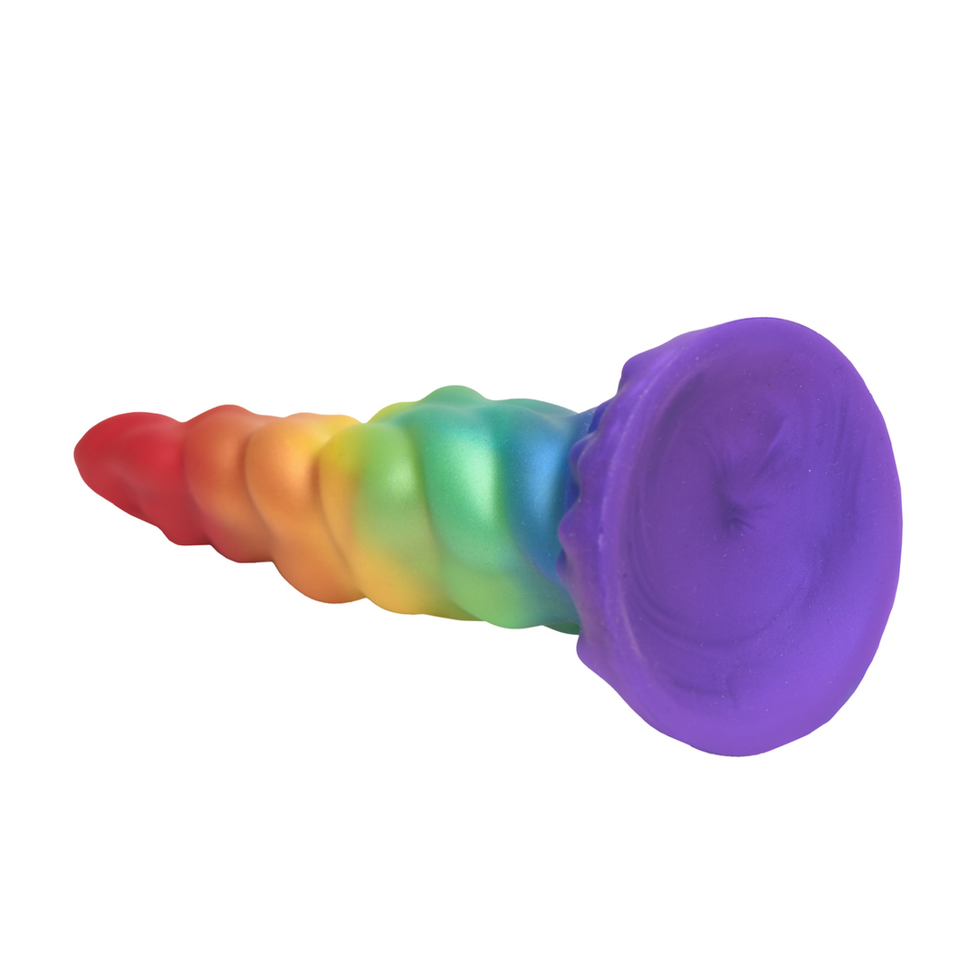 Magic Rider – Eenhoorn Silicone Dildo – Regenboog