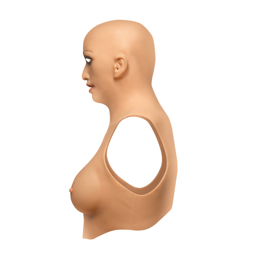 Sexy Skin Suit – Siliconen Hoofdschaal en C Cup Borsten