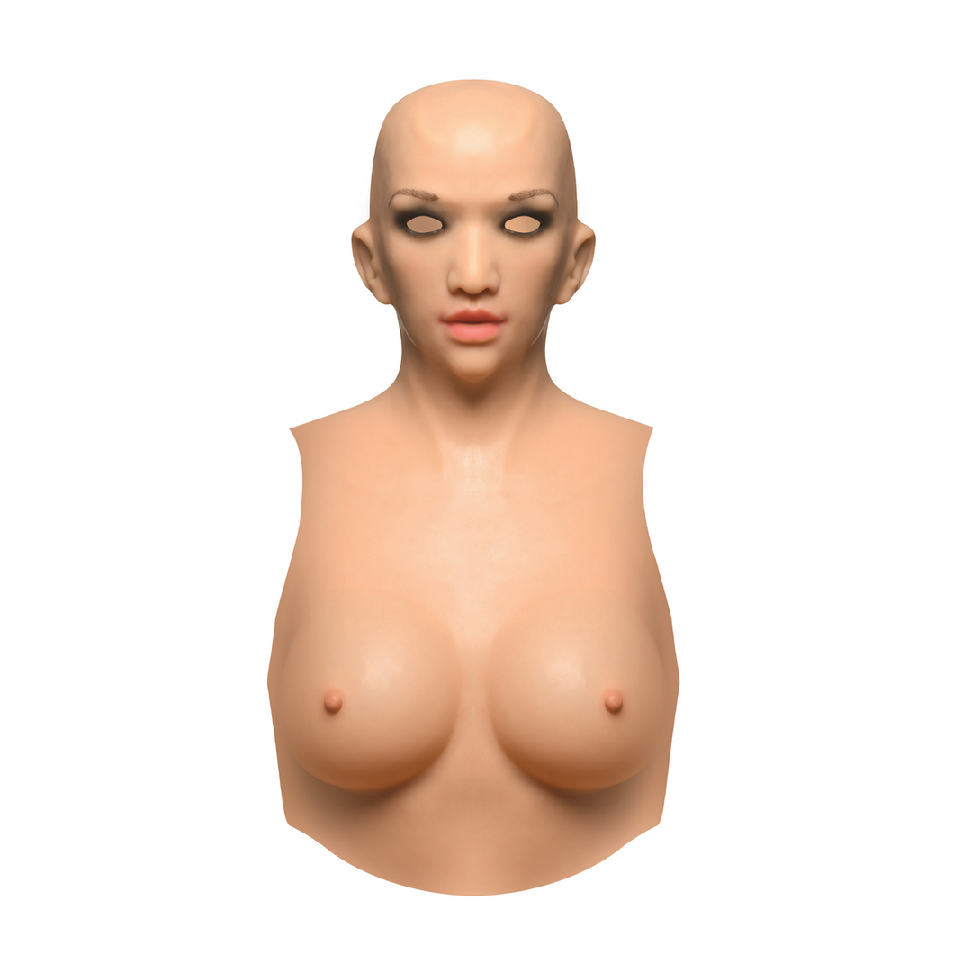 Sexy Skin Suit – Siliconen Hoofdschaal en C Cup Borsten