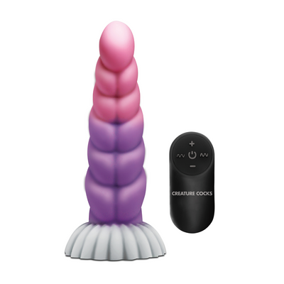 Cloud Rider - Vibrerende Eenhoorn Siliconen Dildo - Paars/Roze Cloud Rider - Vibrerende Eenhoorn Siliconen Dildo - Paars/Roze