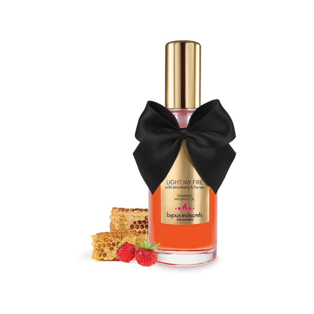 Light My Fire – Verwarmende Massageolie Wilde Aardbei en Honing – Wilde Aardbei  Honing