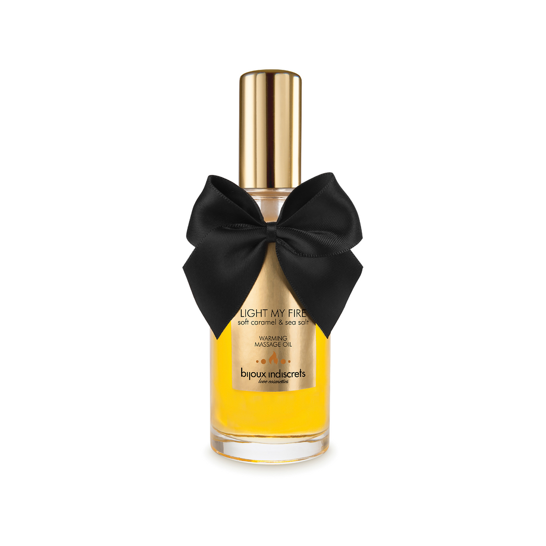 Light My Fire – Verwarmende Massageolie Zachte Karamel en Zeezout