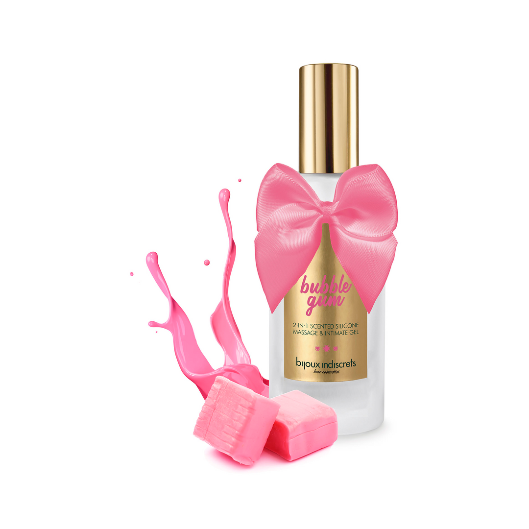 2 in 1 Silicone Massage Gel en Intimate Gel – Bubblegum – 3 fl oz / 100 ml