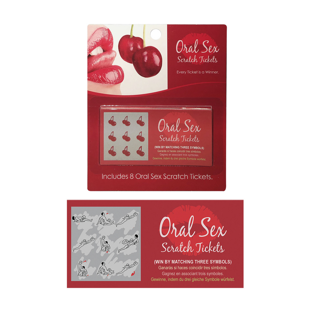 Boleto de raspa para sexo oral