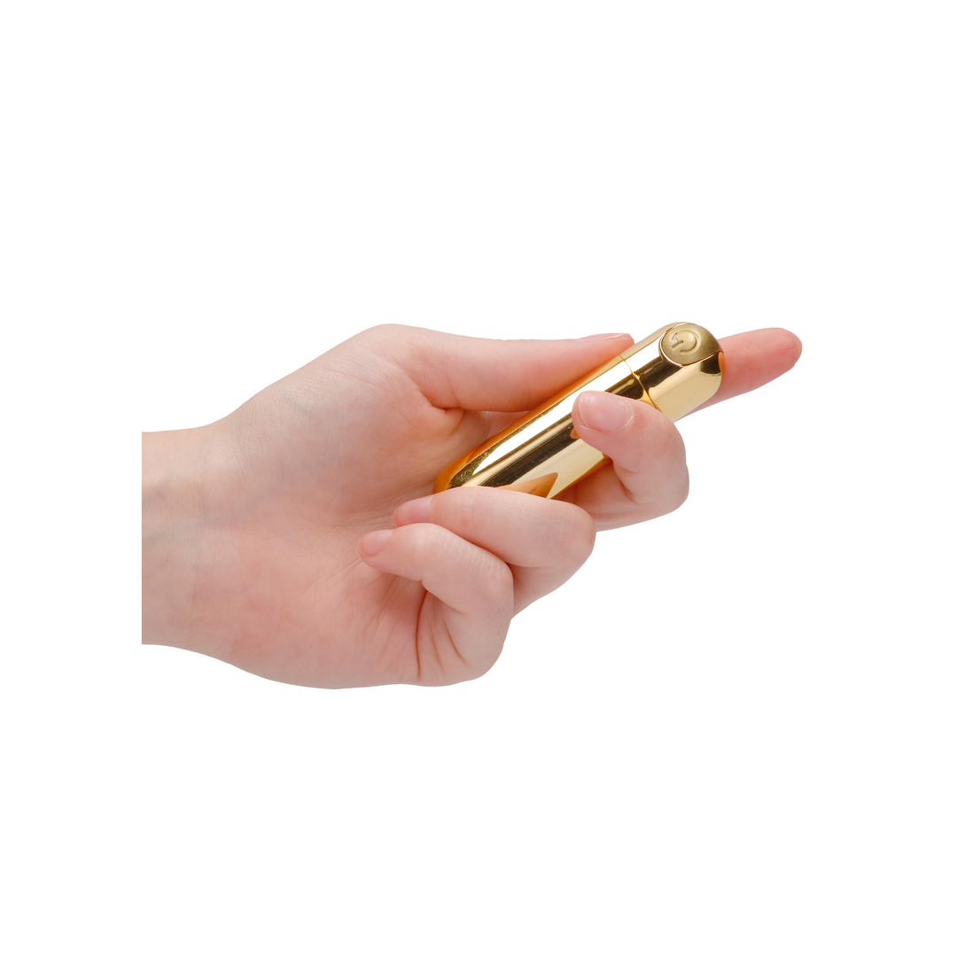 10 ātrumu uzlādējams lodes vibrators - Zelts