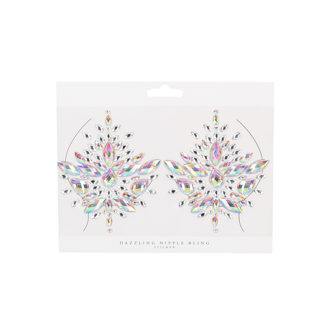 Stralende Nipple Bling Sticker