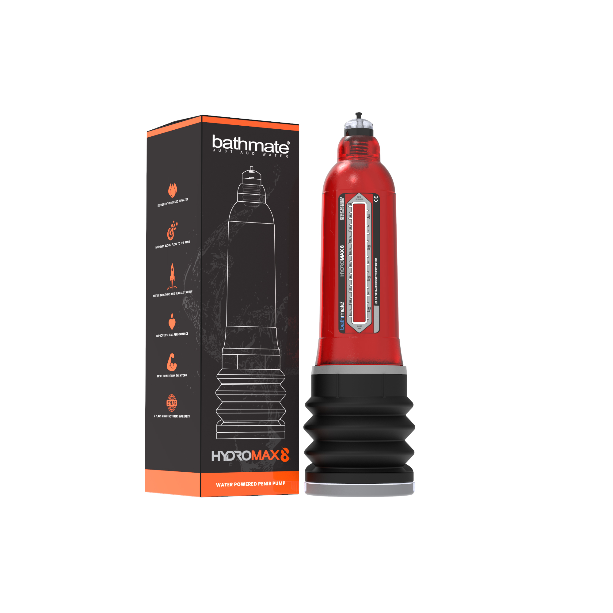HydroMax8 – Penis Pomp – Rood