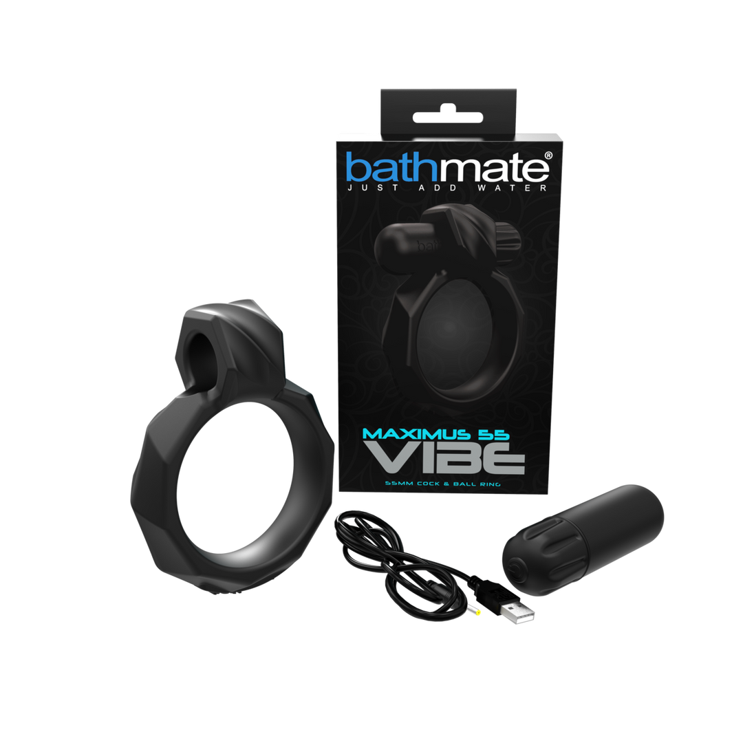 Vibe – Maximus 55 – Vibrating Ballstrap en Cockring – 2,16 / 5,5 cm