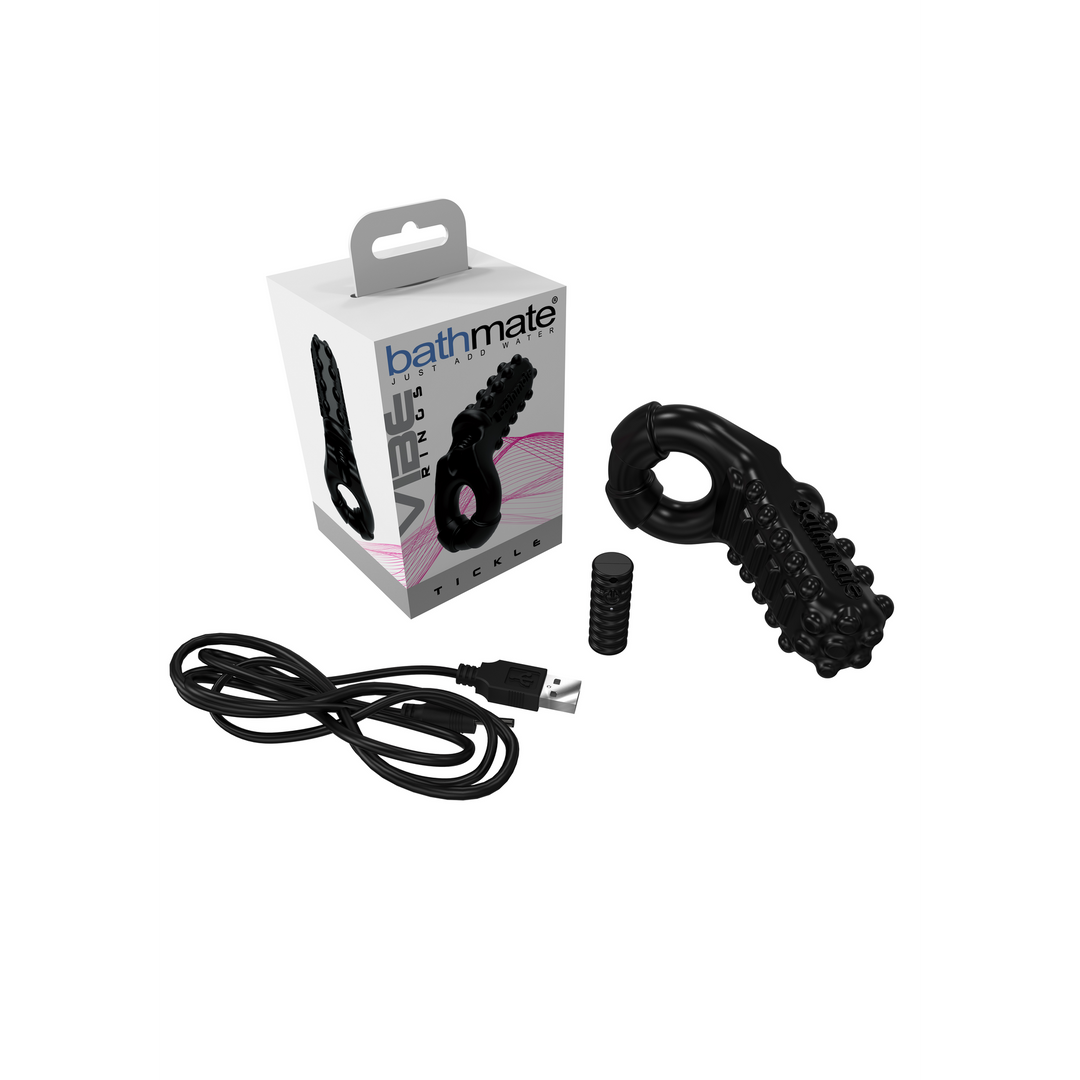 Vibe – Tickle – Vibrerende Cockring – Zwart