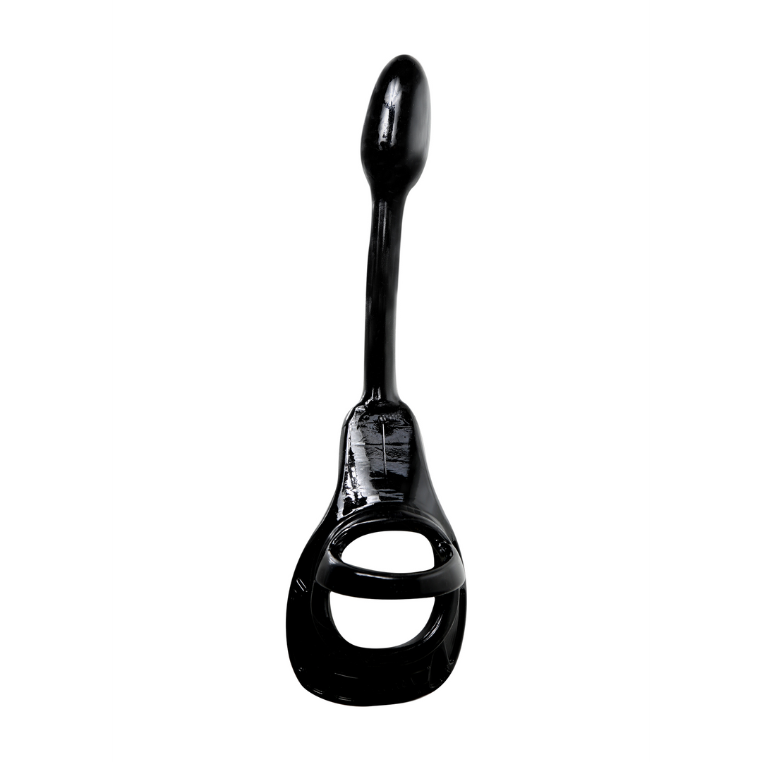 Armor Tug Lock – Cockring met Ball Strap en Butt Plug – Klein