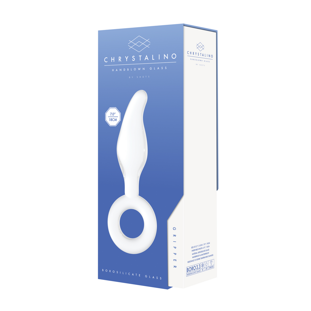 Gripper – Glass Dildo with Ring