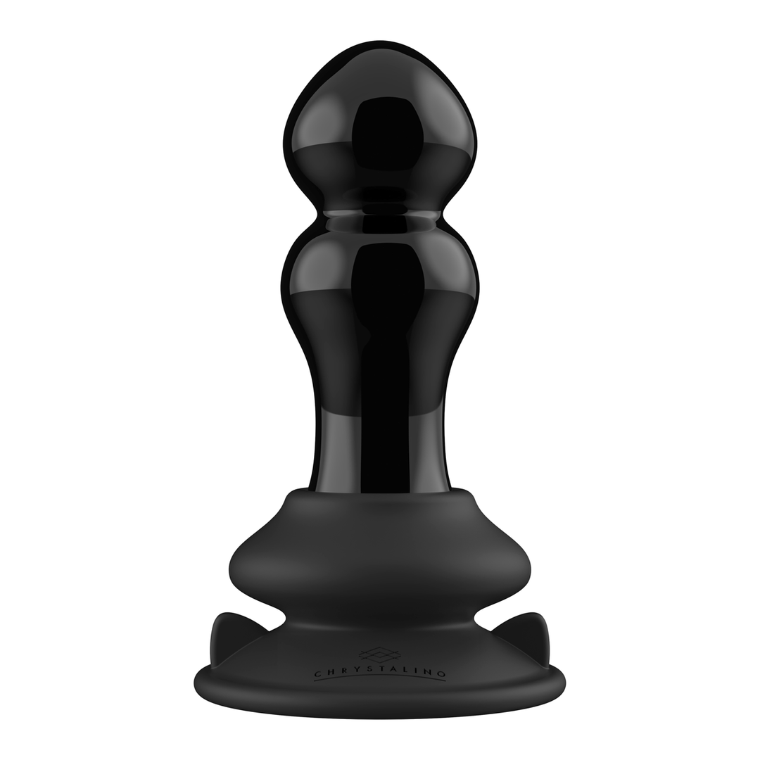 Rimly - Plug Anal de Vidrio Vibrante con Ventosa