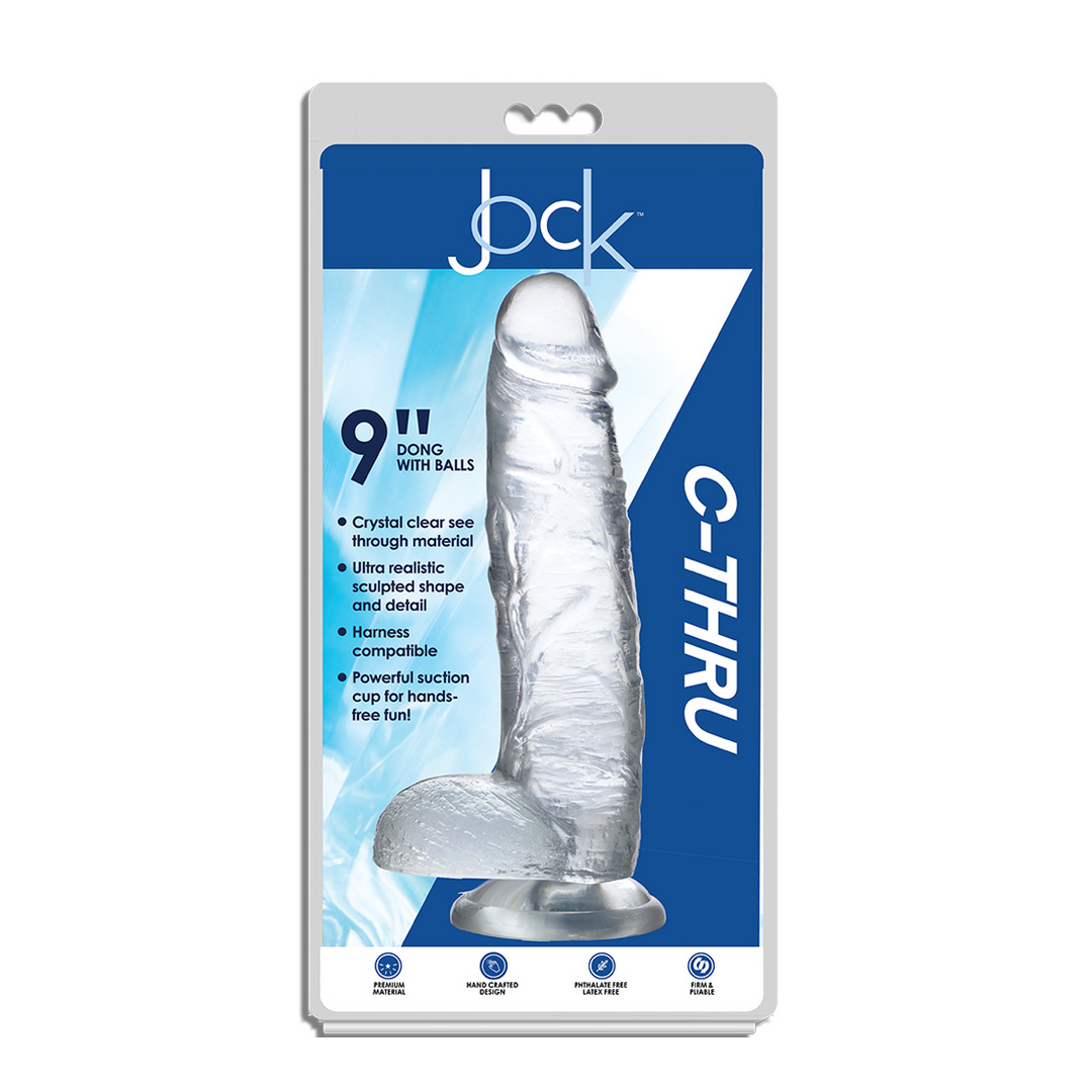 Dildo met ballen – 9 / 23 cm