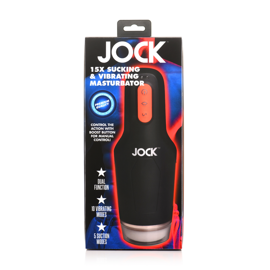 Zuig- en Vibrerende Masturbator – 15X – Zwart