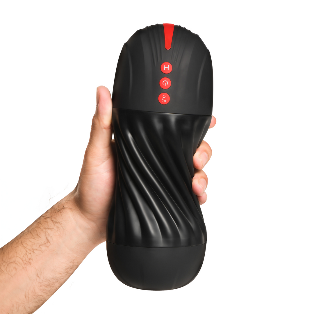 Zuigende en Vibrerende Masturbator – Zwart