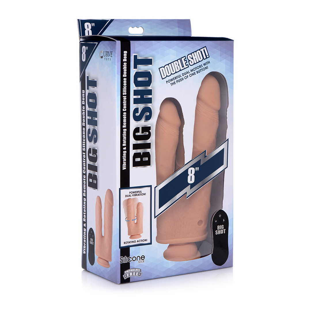 Double Shot Liquid Silicone Double Penetration Dildo – 8 / 20,5 cm