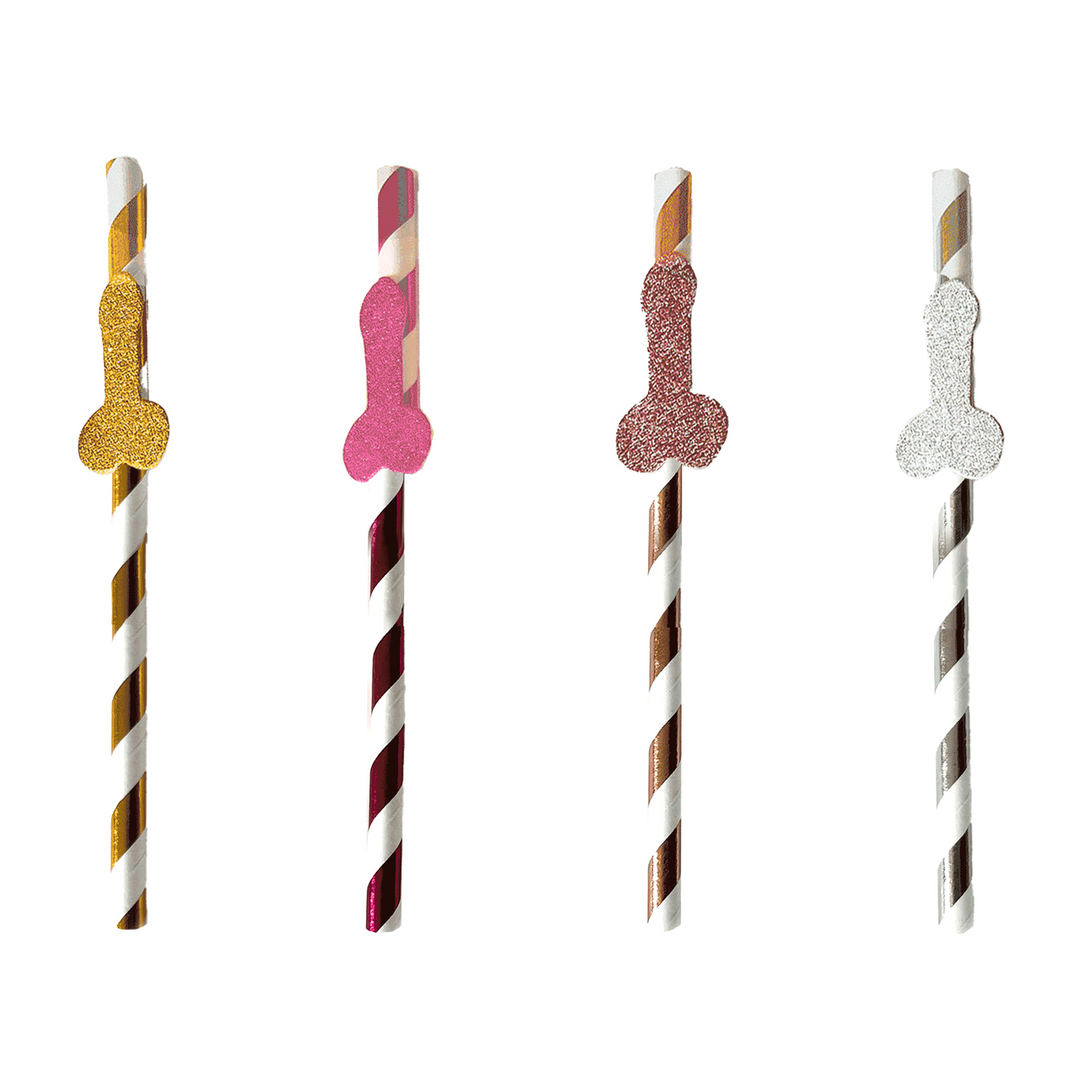 Glitterati – Penis Party Cocktail Rietjes