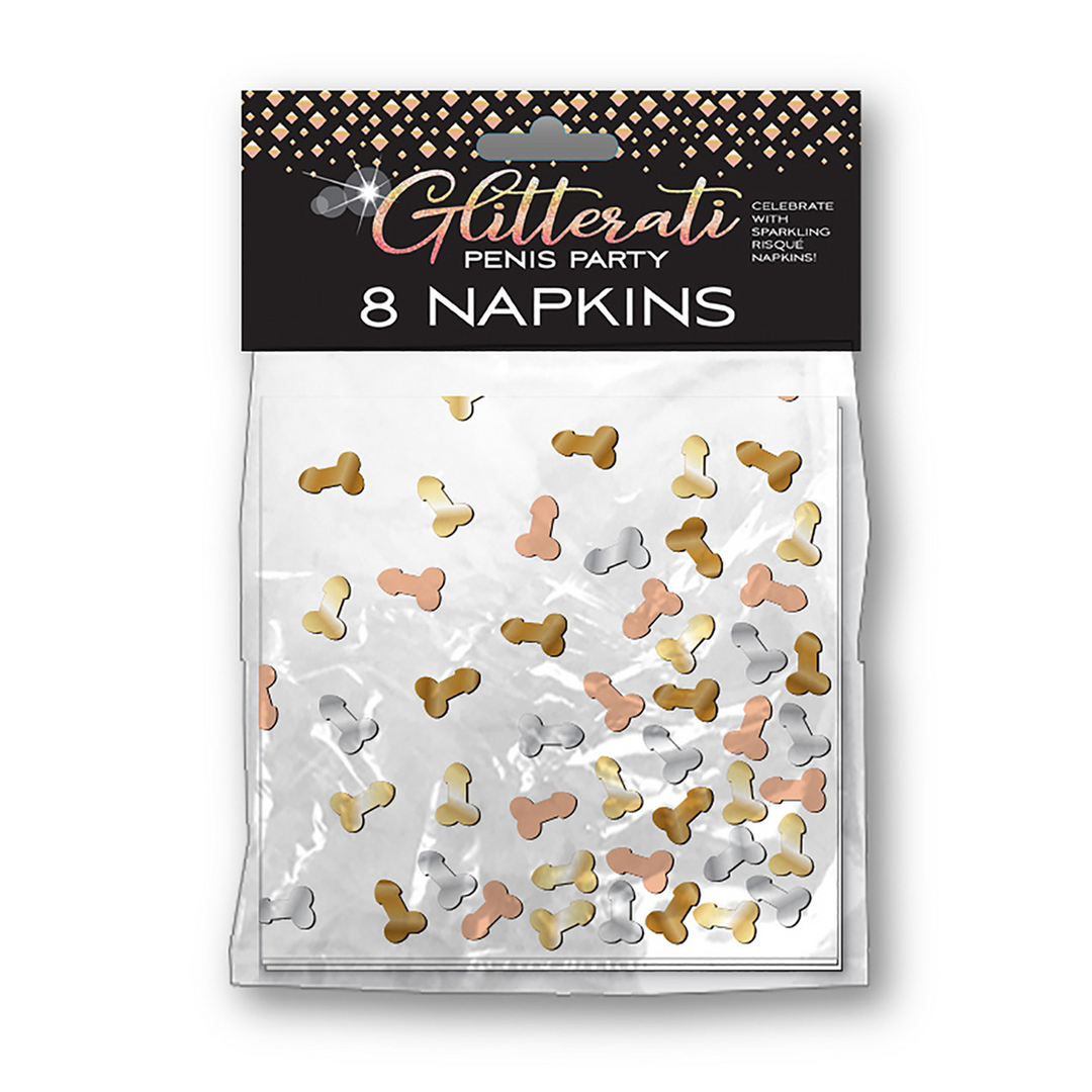 Glitterati – Penis Feest Servetten