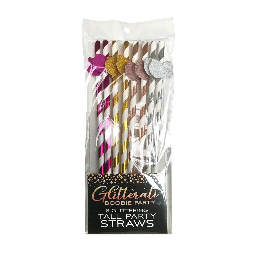 Glitterati – Boobie Tall Party Rietjes