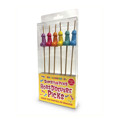 Super Fun Penis - Hor D'Oeuvre's Picks - Set van 6 Super Fun Penis - Hor D'Oeuvre's Picks - Set van 6