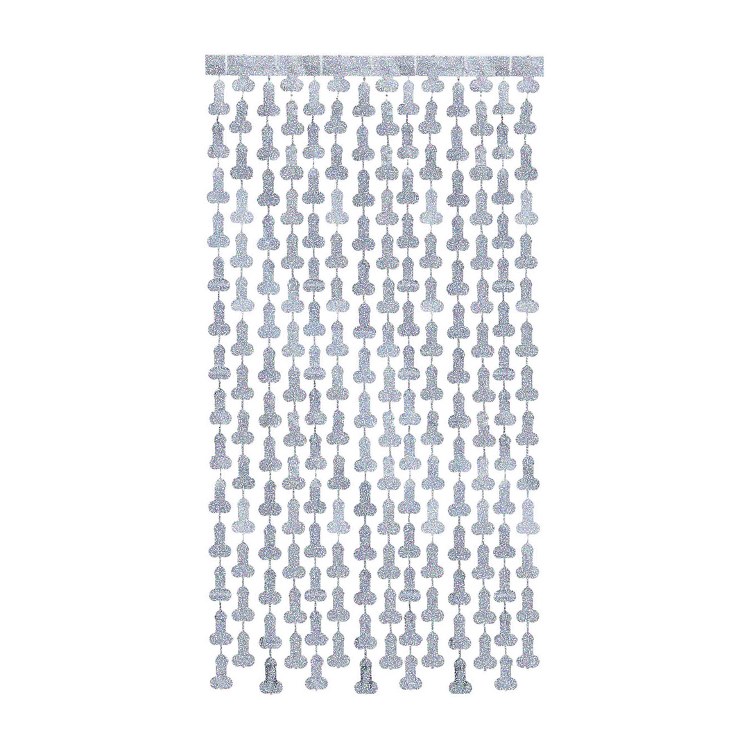 Glitterati – Disco Penis Foil Gordijnen – 2/6ft