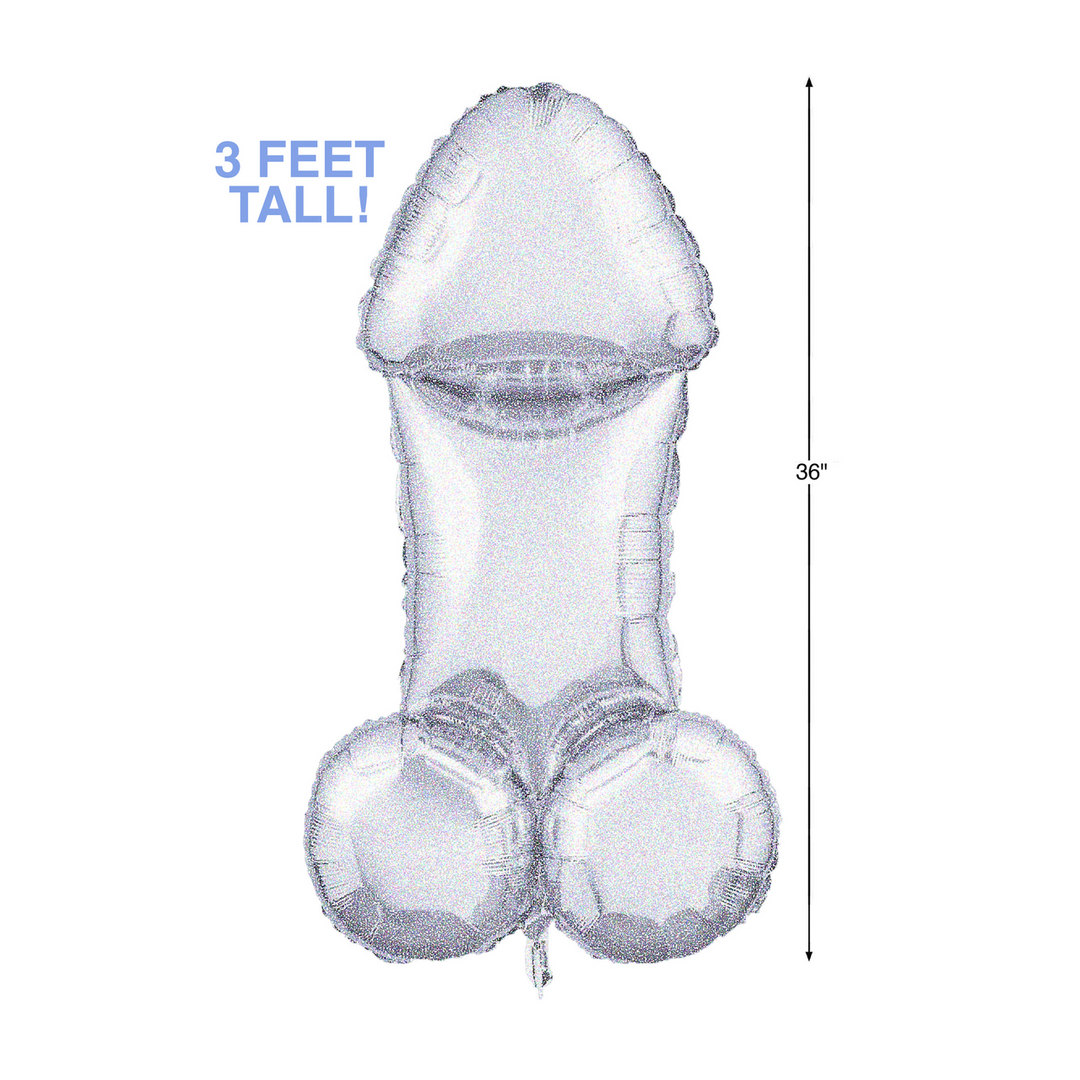 Glitterati – Disco Penis 3ft Mylar Ballonnen