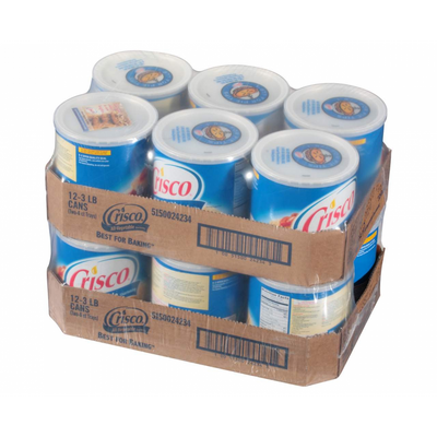 12 Pack All-Vegetable Shortening - 48 oz / 1360 gr 12 Pack All-Vegetable Shortening - 48 oz / 1360 gr