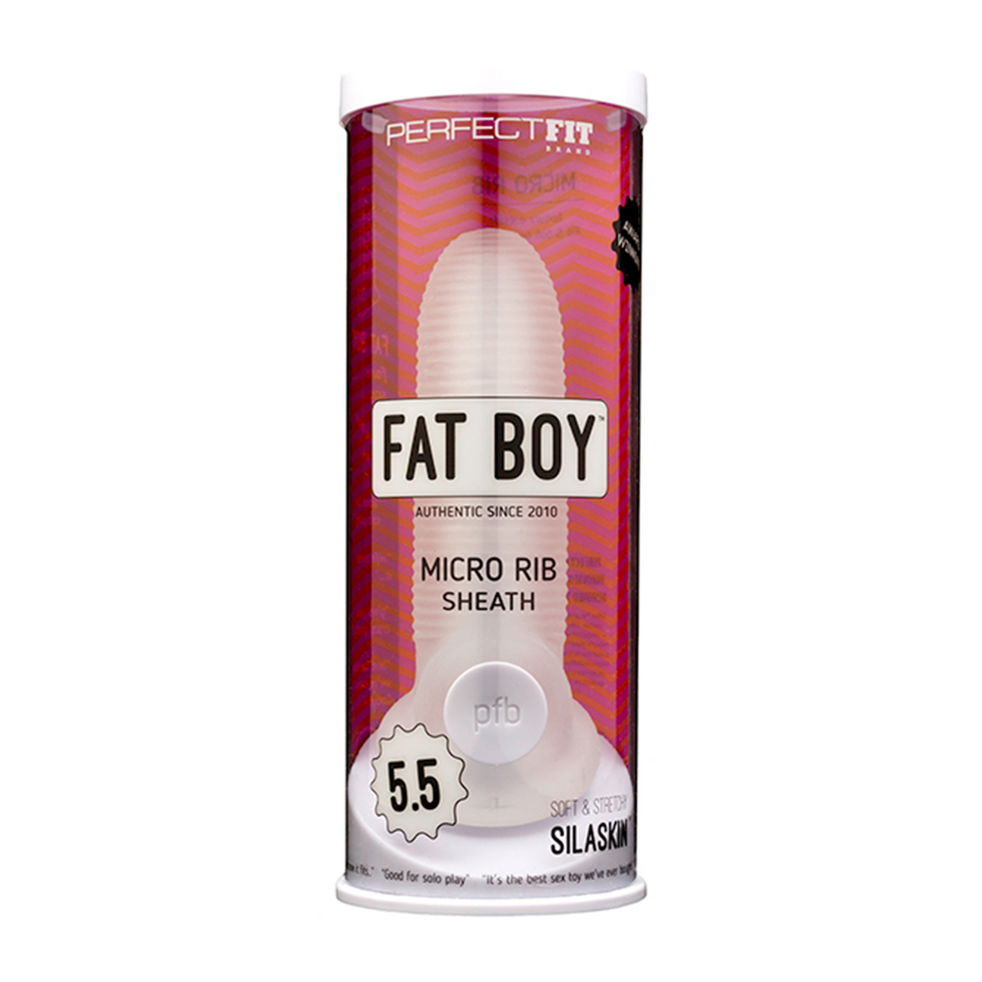Fat Boy Micro Ribbed Sheath – Dildo – 6 / 14 cm