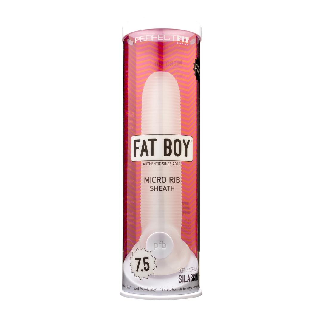 Fat Boy Micro Ribbed Sheath – Dildo – 7 / 19 cm