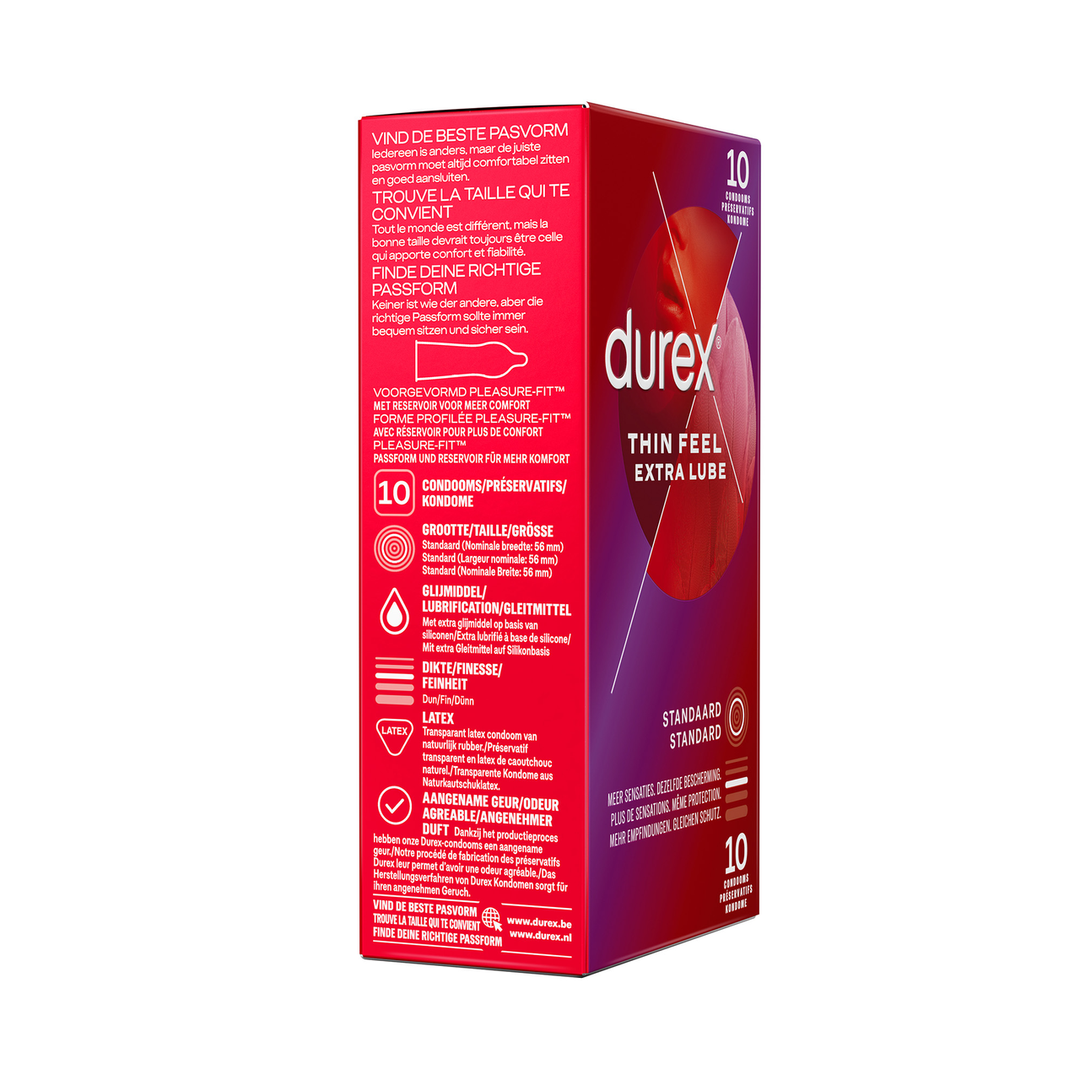Dunne Gevoel Extra Lube – Condooms – 10 Stuks