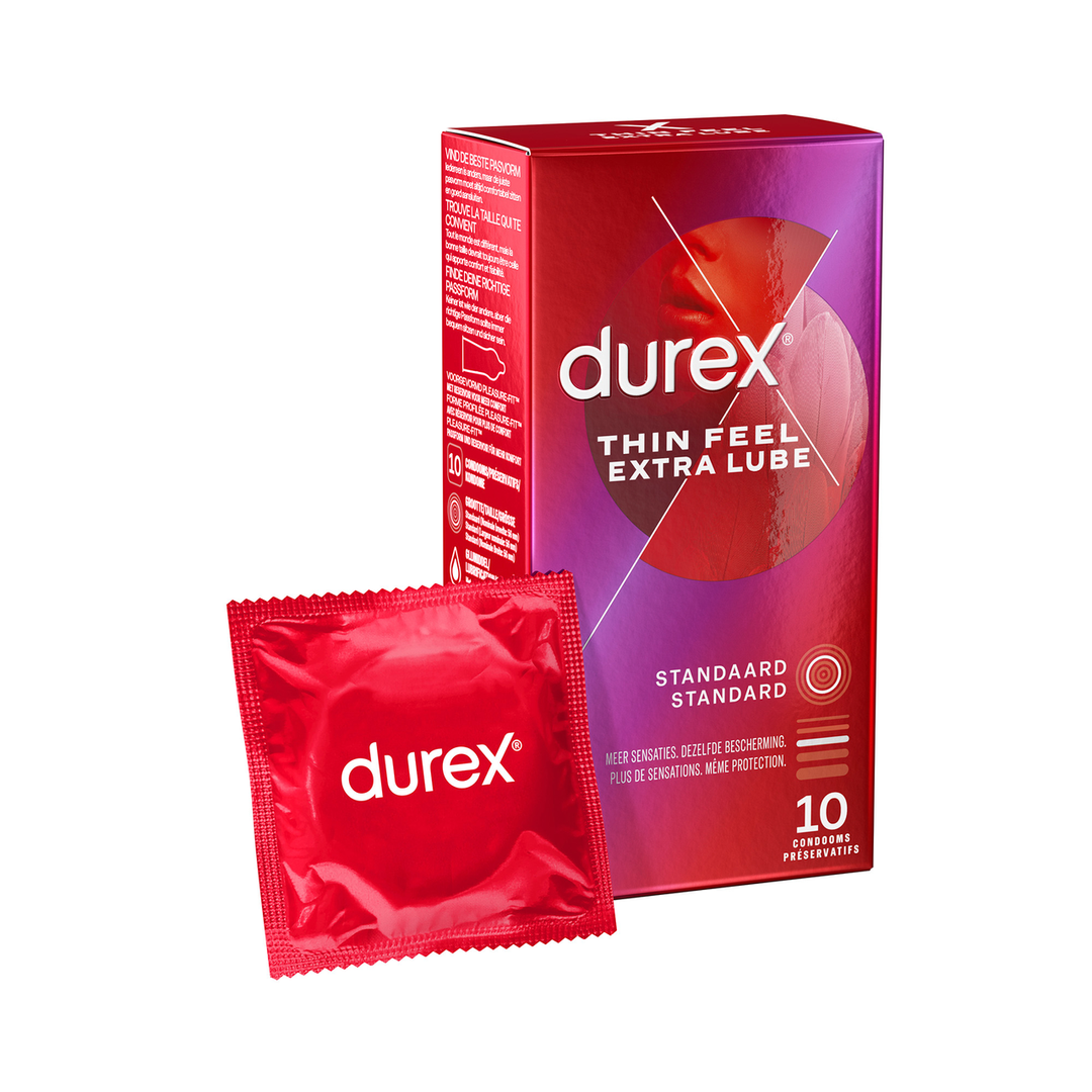 Dunne Gevoel Extra Lube – Condooms – 10 Stuks