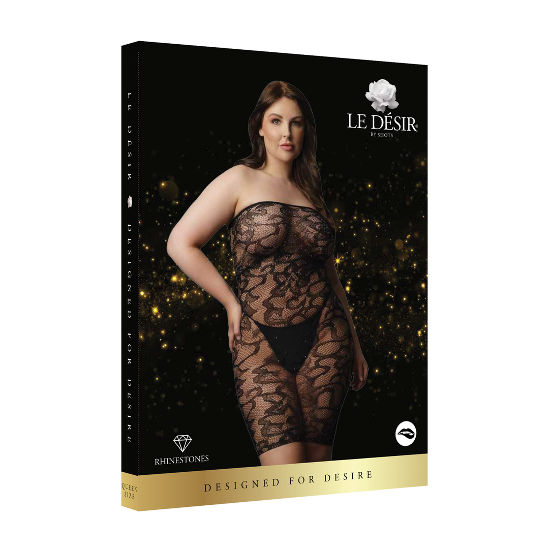 Star Rhinestone Dress – Plus Size