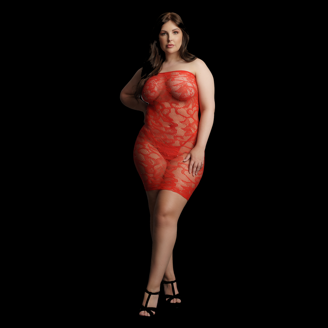 Sterren Strass Jurk – Grote Maten