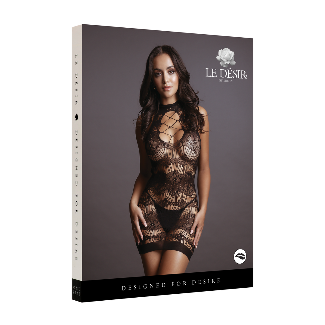 Criss Cross Neck Mini Dress – One Size