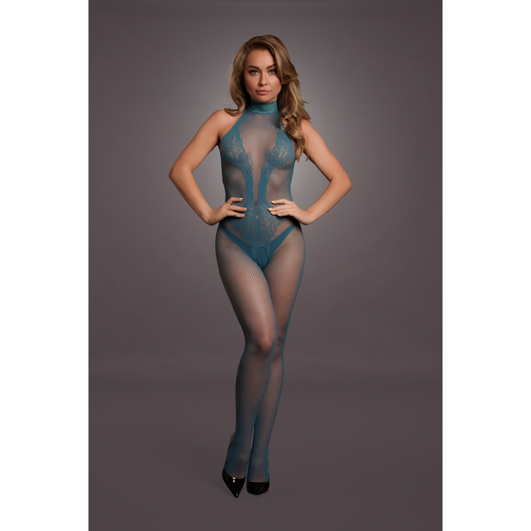 Visnet en Kant Bodystocking – Één Maat