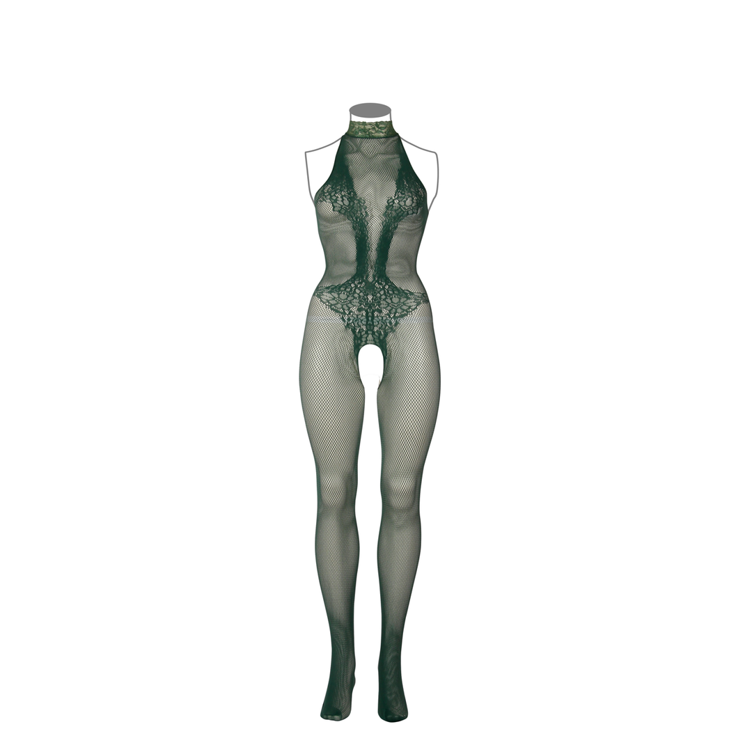 Visnet en Kant Bodystocking – Koningin Maat