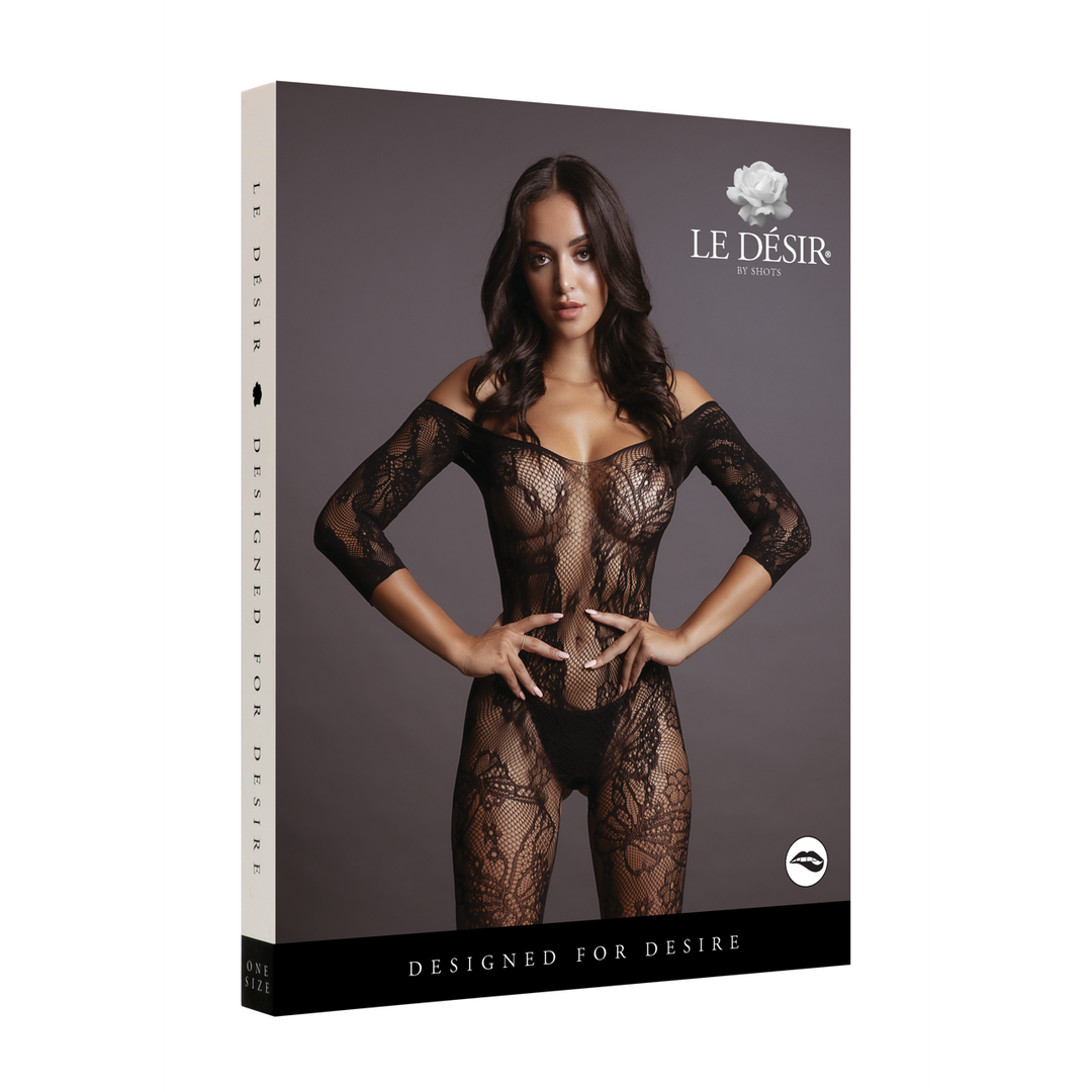 Lace Sleeved Bodystocking – One Size