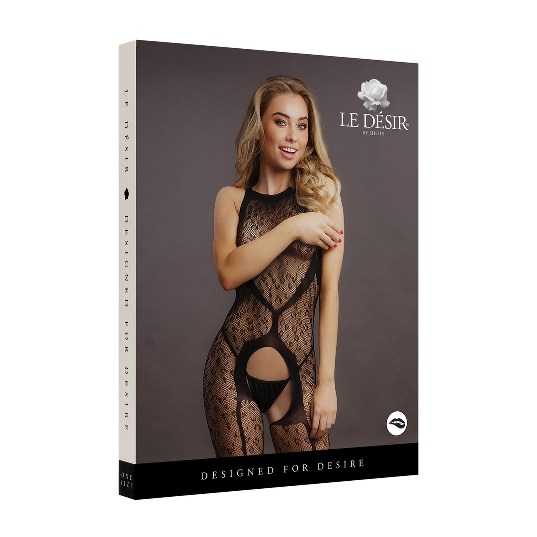 Crotchless Leopard Bodystocking – One Size