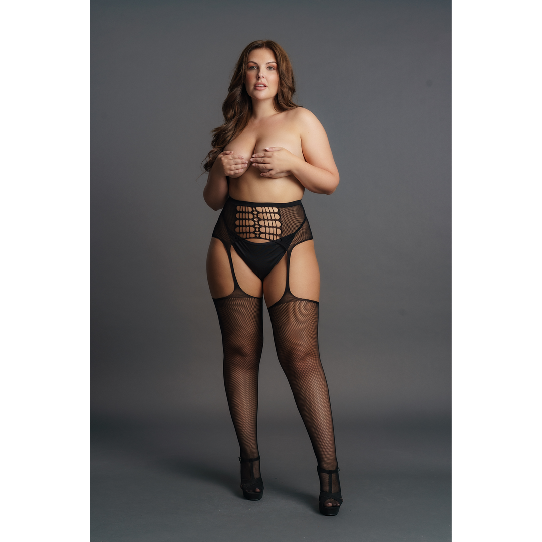 High-Waist Garterbelt Kousen – Plus Size