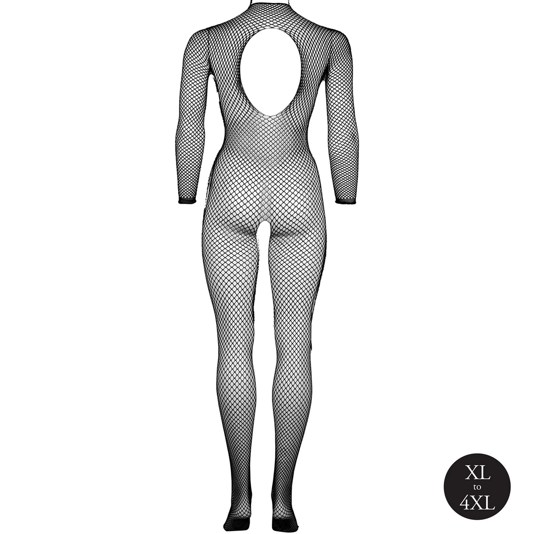 Bodystocking Fishnet Structure - Open/Turtle - Queen Size - Black